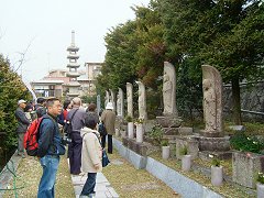 張振甫墓前