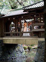 北庭園白雲橋演奏風景